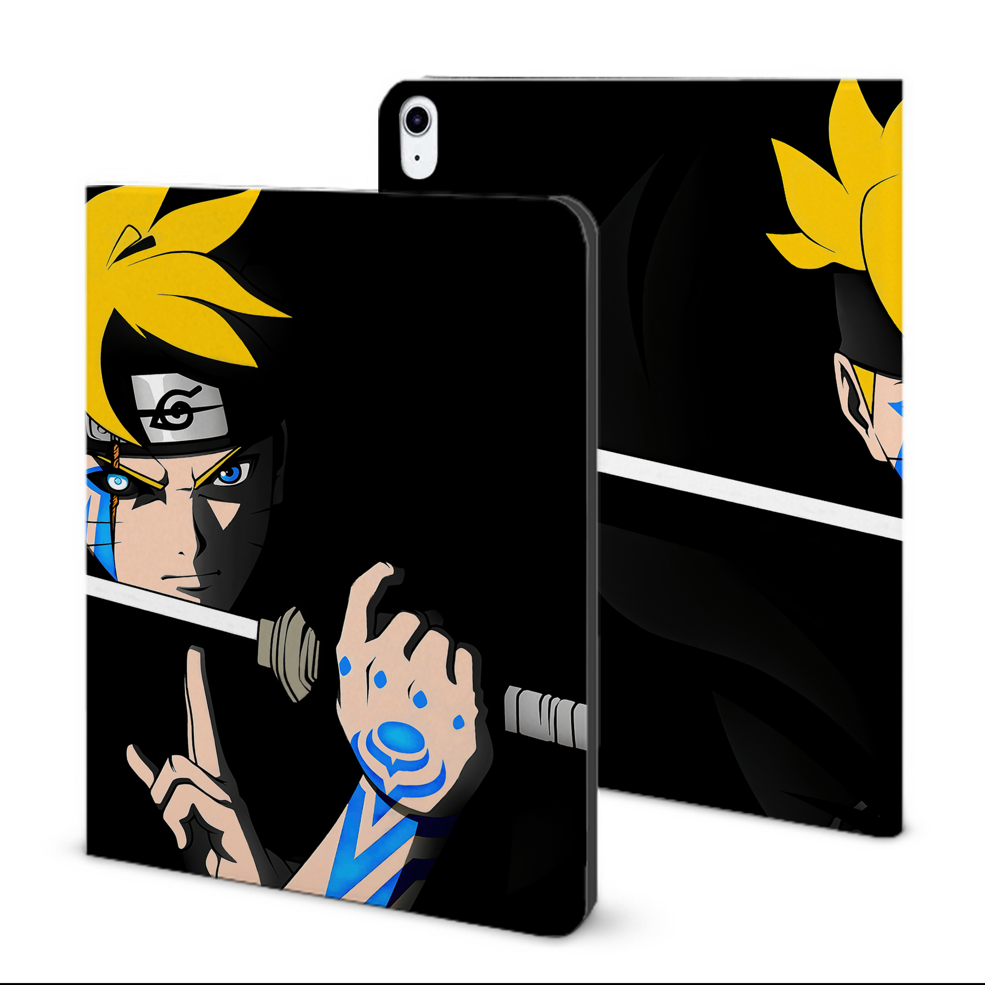 （画像用） NARUTO -ナルト- NARUTO -ナルト- 疾風伝 IPad ケース ブック型 PUレザー TPU 耐衝撃 軽量 薄型 ペン収納なし 全面保護 IPad 各モデル対応